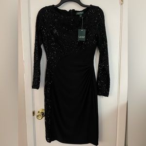 Black size 4 sequin dress
